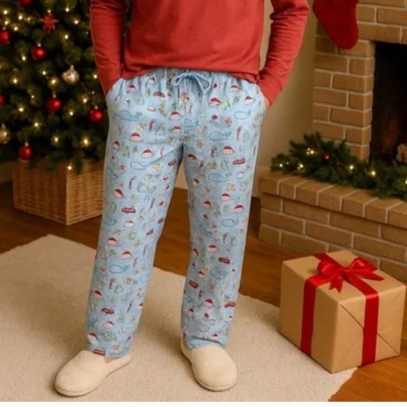Vineyard Vines Other - Mens Small S vineyard vines Santa Whale christmas flannel pajamas pj pants